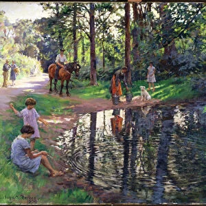 The Pond, 1930 (oil on canvas)