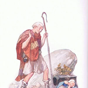 The poor deserted baby was found by a shepherd (The Winters Tale)