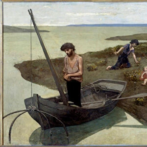The poor fisherman Painting by Pierre Puvis de Chavannes (1824-1898) 1881 Sun