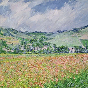 The Poppy Field near Giverny, 1885 (oil on canvas)