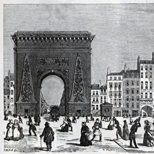 Porte Saint-Denis et rue faubourg Saint Denis - porte saint Martin et rue faubourg