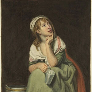 Portrait of Ann Yearsley, 1828 (pencil & w / c on paper)