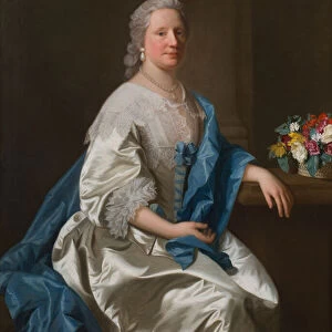 Portrait of Anne Leighton (oil on canvas)
