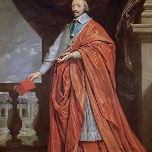 Portrait of Armand-Jean du Plessis, Cardinal Richelieu (1585-1642) (oil on canvas)