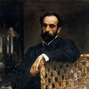 Portrait of the artist Isaak Ilyich Levitan (1860-1900), 1893 (oil on canvas)