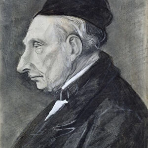 Portrait of the Artists Grandfather, 1881 (charcoal on paper)