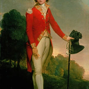 Portrait of Aubrey, Earl of Burford, wearing the uniform of a Captain in the 34th foot