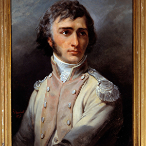 Portrait of Barthelemy Joubert (1769 - 1799) in second lieutenants uniform, 1792