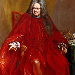 Portrait of Benedetto Viale (1660-1749 approx. ) doge of the Republic of Genes from 1717 to 1719 Painting by Giovanni Enrico Vaymer (1665-1738) 1717-1719 Dim. 154x125 cm Sestri Levante, Galleria Rizzi