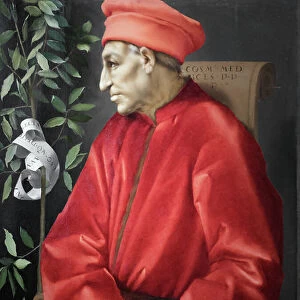 Portrait of Cosimo the elder de Medici, 1519-20 (oil on wood)