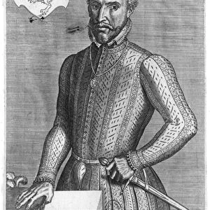 Portrait of Count Henry of Brederode (1531-68) 1566 (engraving) (b / w photo)