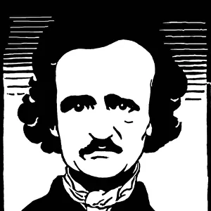 Portrait de Edgar Allan Poe (1809-1849). Peinture de Felix Edouard Vallotton (1865-1925), 1894. Swiss Federal Institute of Technology, Zurich