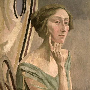 Portrait of Edith Sitwell (1887-1964), 1915 (oil on canvas)