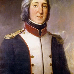 Portrait of Edouard Mortier in the Uniform of a Captain of the 1st Battalion of the North in 1792, 1834 (oil on canvas)