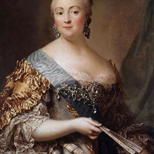 Portrait of Elisabeth Petrovna (1709-1762), Imperress of Russia under the name of