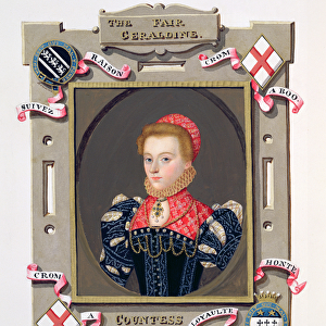 Portrait of Elizabeth Fitzgerald (c. 1528-89) Countess of Lincoln from