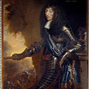 Portrait en pied du Grand Conde, Louis II Prince of Bourbon (Bourbon-Conde) (1621-1686