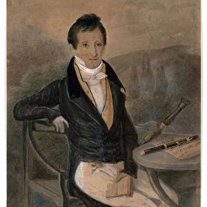 Portrait of the flute player Jean-Louis Tulou (1786-1865) par Anonymous, c