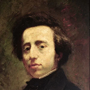 Portrait of Frederic Chopin (1810-49) (oil on canvas)