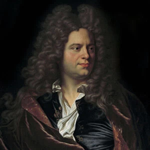 Portrait of the French writer Jean de La Bruyere (1645-1696