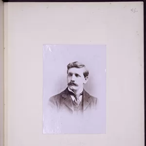 Portrait of FV Burridge, c. 1900 (b / w photo)