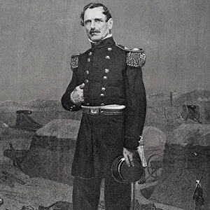Portrait of General James Shield (litho)