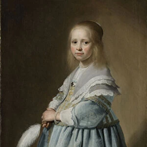 Portrait of a Girl Dressed in Blue, 1641 (oil on canvas)