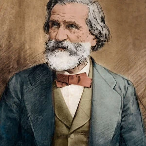 Portrait of Giuseppe Verdi - Portrait of the Italian composer Giuseppe Verdi (1813 - 1901
