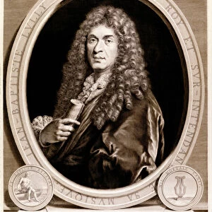 Portrait of Jean Baptiste Lully (Giovanni Battista Lulli) (1632-1687)