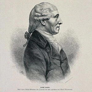 Portrait of Joseph Haydn (1732-1809) (engraving)