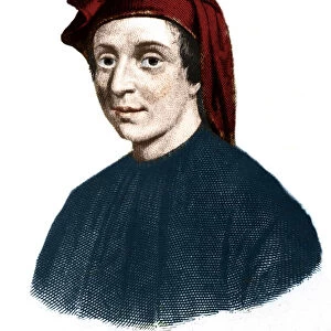 Portrait of Leonardo Fibonacci (1170-1245). (Leonard of Pisa). Italian mathematician