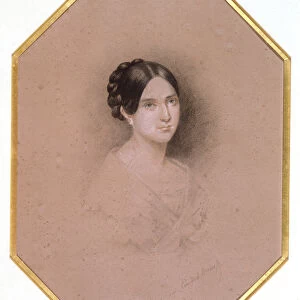 Portrait of Leopoldine Hugo (1824-43) (drawing)