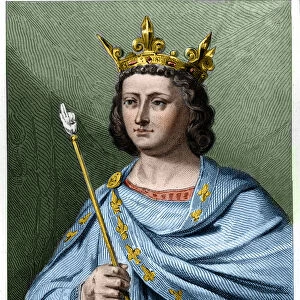 Portrait of Louis X le Hutin (1289 - 1316), King of France - in "