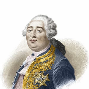 Portrait of Louis XVI. Engraving 19th century