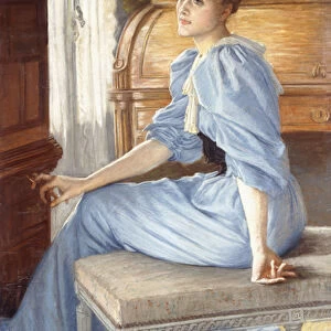 Portrait of Madame Henriette de Bonnieres, 1880s (pastel on papered linen)