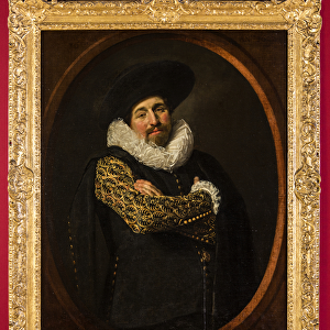 Portrait of a man, possibly Isaac Abrahamsz. Massa, c. 1622 (oil on canvas on wood panel)