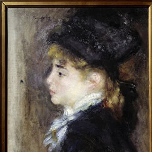 Portrait of Margot. Painting by Pierre Auguste Renoir (1841-1919), 1876. Oil on canvas