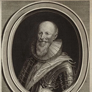 Portrait of Maximilien de Bethune, Duke of Sully (engraving)