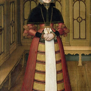 Portrait of Mette (Mathildis) von Munchhausen (oil on panel)