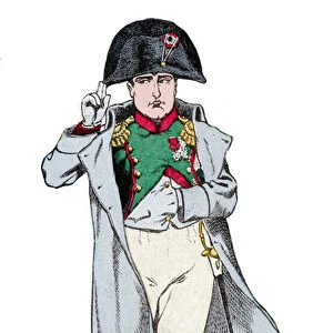 portrait of Napoleon Bonaparte - lithograph by Job (Jacques Onfroy de Breville