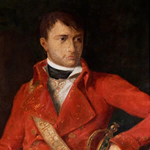 Portrait of Napoleon Bonaparte, wearing first consul uniform, detail