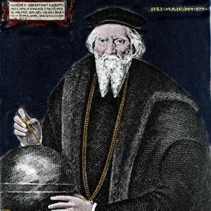 Portrait of the navigator Sebastiano Caboto (Sebastien Cabot) (1476 - 1557)