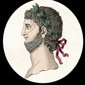 Portrait of Nero Claudius Caesar Augustus Germanicus (37-68 AD), Roman emperor