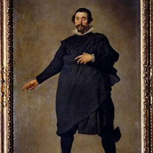 Portrait of the Pablo jester of Valladolid. Painting by Diego Rodriguez de Silva y