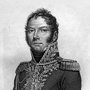 Portrait of Paul Jean Baptiste Poret de Morvan (1777-1834) General de brigade- in "