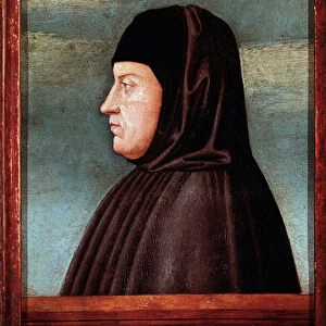 Portrait of the poet Francesco Petraca dit Petrarch (1304-1374) Painting of the Venetian School. 15th century Rome, Galleria Borghese