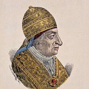 Portrait of the Pope Innocent VII (Innocenzo, Innocentius) (1404-1406)