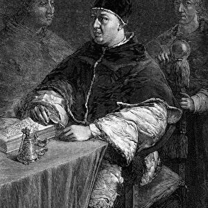 Portrait of Pope Leon X (John of Medicis, 1475-1521) with Cardinal Louis de Rossi