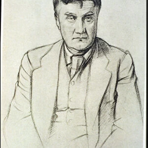 Portrait of Ralph Vaughan Williams (1872-1958), 1922 (litho)