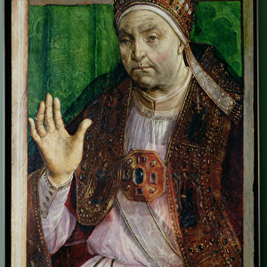 Portrait of Sixtus IV (1414-84) c. 1475 (oil on panel)